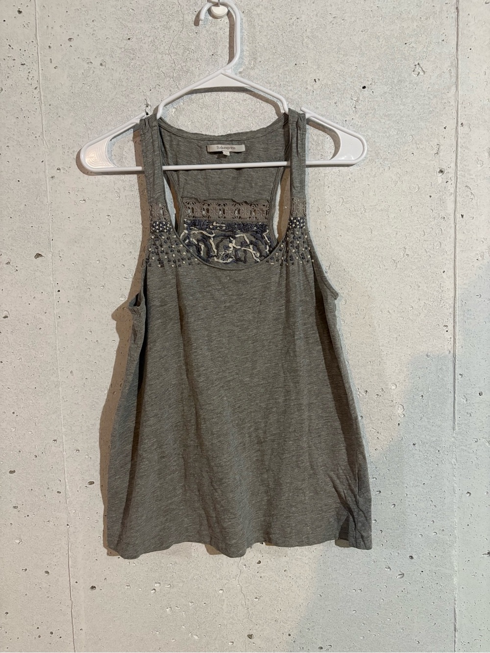 Sud Express Gray Tank Top | Size: Medium